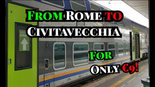 How to get from Rome to Civitavecchia under €10 [upl. by Naihs878]