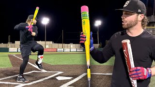 Victus PENCIL Bat vs Marucci CatX Connect  BBCOR Baseball Bat Review winner faces THE GOODS [upl. by Nileak]