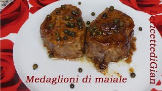 Medaglioni di filetto di maiale al pepe verde [upl. by Cofsky]