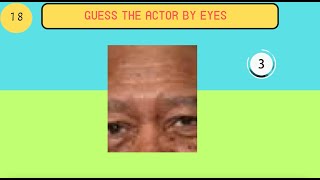 Guess the famous actor and actress by eyes 2024 Hollywood edition Most challenging questions [upl. by Dickens]