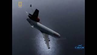 Swissair Airlines Flight 111  Crash Animation 1 [upl. by Yelha707]