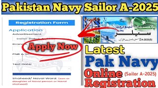 How to Apply For PAK Navy Jobs  OnlineRegistration Pakistan Navy Sailors JobsA2025 Apply Online [upl. by Ycniuq281]