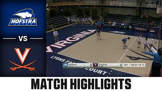 Hofstra vs Virginia Match Highlights  2024 ACC Volleyball [upl. by Hafeetal]