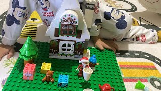 Legonun kurabiye evini yaptık  keşfet legoduplo play [upl. by Atteuqihc]