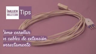 Tips Hogar  Cómo enrollar los cables de extensión correctamente  iMujerHogar [upl. by Popelka]