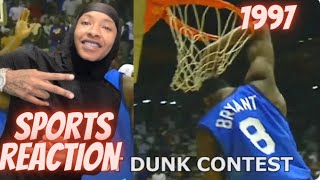 KOBE BRYANT VS TMAC 1997 DUNK CONTEST REACTION reaction sports dunk basketball kobebryant kobe [upl. by Tiff452]