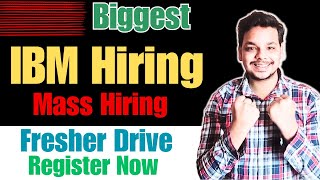 IBM Mass Hiring Freshers  OFF Campus Drive For 2024  2023  2022 Batch Hiring  Fresher Jobs [upl. by Horter]