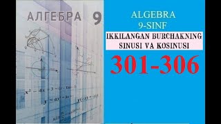 9SINF ALGEBRA MAVZU IKKILANGAN BURCHAK SINUSI VA KOSINUSI 301306 [upl. by Hauge]