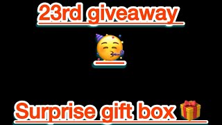 Surprise Gift box for 23rd giveaway😃 giveaway gift surprisegift [upl. by Horowitz509]