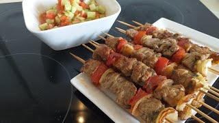 recette brochettes de viande ultra juteuse et tout cela sans barbecue [upl. by Eimme]