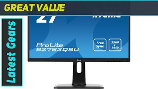 iiyama ProLite B2783QSUB1 27quot 3D Wide Quad HD LED Display Review [upl. by Angelia]