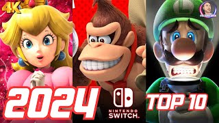 MON TOP 10 DES MEILLEURS JEUX SWITCH EN 2024 🕹️ [upl. by Yllah]