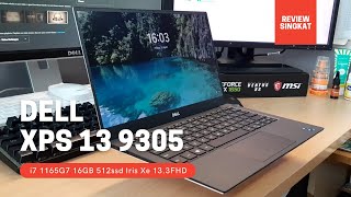 Laptop Dell XPS 13 9305 i7 1165G7 16GB 512ssd Iris Xe FHD 133  Beli di Tokopedia  Review Singkat [upl. by Ahsenor]