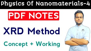 XRD Method  XRay Diffraction Method  Scherrers Formula  Notes [upl. by Niraj]