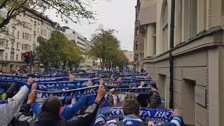 HC Kometa Brno pochod na stadion v MalmĂś [upl. by Pearman784]