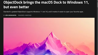 ObjectDock brings the macOS Dock to Windows 11 but even better [upl. by Jude428]