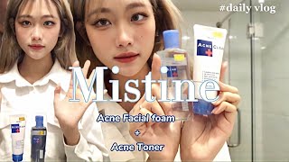 Mistine’s Acne Facial Foam amp Acne Toner🤍 [upl. by Carman629]