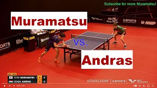 Yuto Muramatsu vs Csaba Andras  Full Match  Short Form  R16  WTT Feeder Düsseldorf 2 [upl. by Florenza819]