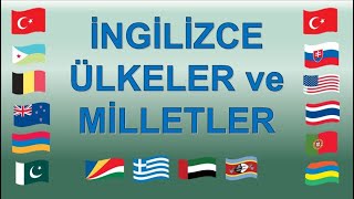 İngilizce Ülkeler ve Milletler Ülkelerin İsimleri Okunuşu [upl. by Navlys]