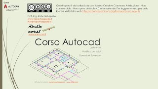 Corso Autocad  Lezione 34A Modifica solidi  Operazioni booleane [upl. by Shelli661]