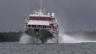 種子島西之表港 ジェットフォイル トッピー7 高速船 種子屋久高速船 jetfoil BOEING 屋久島－種子島 [upl. by Irena]