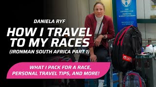 How I travel to my race Ironman South Africa with Daniela Ryf [upl. by Okimat]