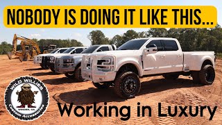 THE BEST Super Duty CUSTOM Work Fleet Ive EVER SEEN [upl. by Daub]