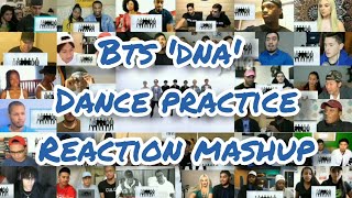 BTS DNA Dance Practice  Reaction Mashup [upl. by Duile680]