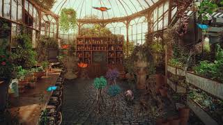 Herbology Classroom Greenhouse ASMR Harry Potter Ambience ⚡Relaxing nature sounds [upl. by Bittner]