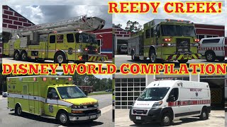 DISNEY WORLD COMPILATION Reedy Creek Fire amp EMS Responding  RCID [upl. by Levins459]