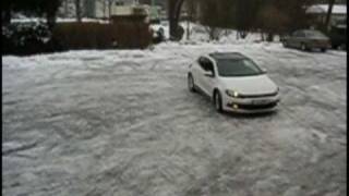 VW Scirocco 20 TSI DSG snow and ice fun [upl. by Jens]