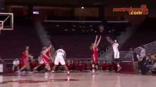 Womens Basketball McKenzie Calvert 3pointer vs CSUN [upl. by Naugal]