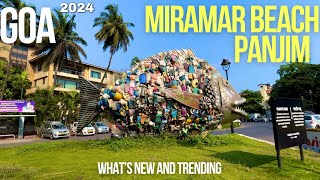 Goa  Exploring Miramar Beach Goa Top Things to Do and See  2024 Travel Guide [upl. by Martel]