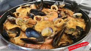 ZARZUELA DE PESCADO Y MARISCO RECETA PARA NAVIDAD [upl. by Iht]