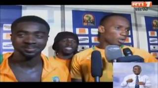 Reactions des joueurs ivoiriens apres la victoire contre le Mali [upl. by Schaaff215]