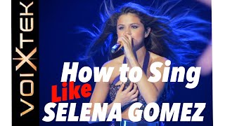 How to Sing like Selena Gomez  Training her Voice with Ron Anderson Voixtek VR apps [upl. by Arateehc24]