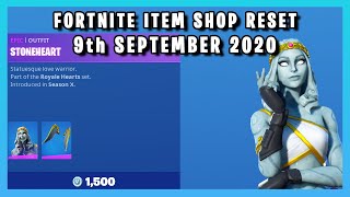 STONEHEART IS BACK Fortnite Item Shop Reset 9th September 2020 [upl. by Anirrok]