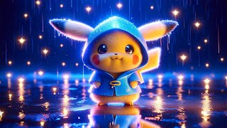 Fall Asleep Fast amp Easy on a Rainy Night  Listen to Rain Sounds with Pikachu amp Heavy Thunder [upl. by Olethea]