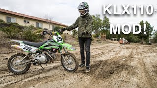 MY KLX110 PIT BIKE IS INSANE [upl. by Dnalsor]