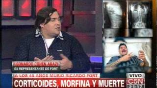 C5N  SOCIEDAD FALLECIO RICARDO FORT  45 AÑOS Y 27 CIRUGIAS [upl. by Idok]