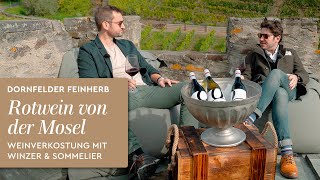 Dornfelder  Rotwein von der Mosel Feinherb mit leichter Restsüße Weinbau im Moseltal Weinprobe [upl. by Myer734]