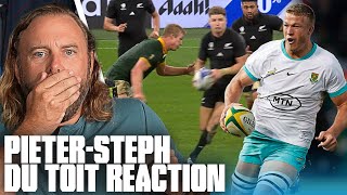 American NonRugby Fan Blind Reacts to PieterSteph du Toit and Its BRUTAL  No Pads All Studs [upl. by Chic205]