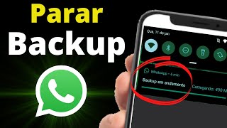 Como Parar o Backup do Whatsapp  2024 [upl. by Drape476]