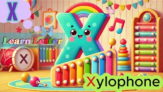 LETTER X SONG✍️LEARN THE LETTER X THROUGH FUNNY SONG LEARN THE ALPHABET [upl. by Fontes]