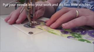 How to create a machine rolled hem on chiffon from the Couture Charlee Studios in Cambridgeshire [upl. by Felicity]