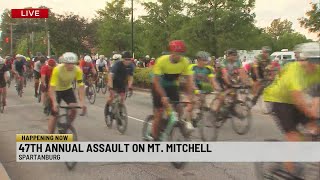 Assault on Mount Mitchell begins in downtown Spartanburg [upl. by Akinhoj77]