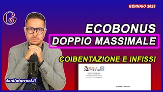 ECOBONUS 2023 e doppio massimale per coibentazione tetto e infissi  Risposta 143 del 2023 [upl. by Atok]