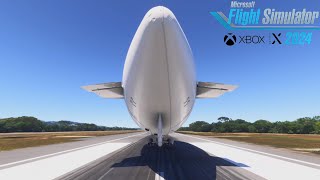 Microsoft Flight Simulator 2024 Airship Skyship 600  Free Flight Jose Maria on Sunny 4KXSX [upl. by Aicenek]