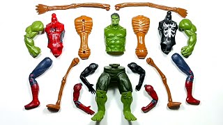 Merakit Mainan SPIDERMAN SIREN HEAD VENOM And HULK SMASH  Avengers Toys [upl. by Islek]