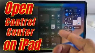 How to open Control Center on iPad iPadOS 18 [upl. by Leciram169]